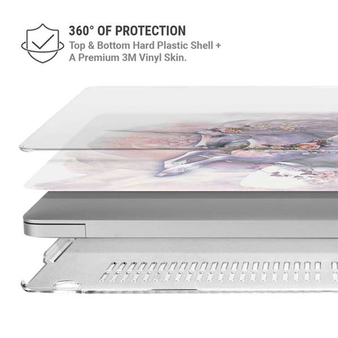 Spring Flight Unicorn by Laurie Prindle MacBook Air 15in (2023-2025) Case plus Skin